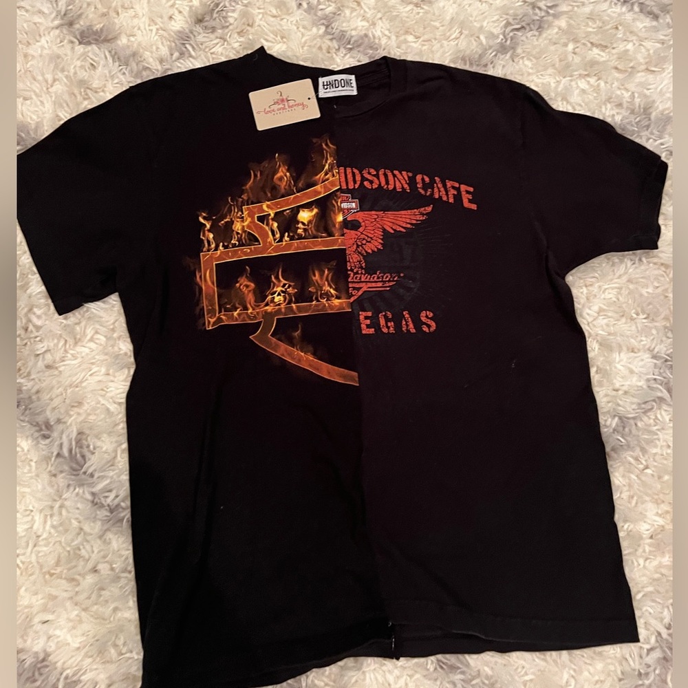 NWT Harley Davidson vintage split tee